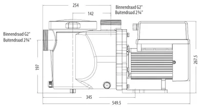 Immagine prodotto di Pompa per piscina AquaForte InverGreen DG22 per piscine da 40 a 70 m³