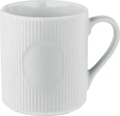 Produktbild von MidOcean - Kaffeebecher, gerippt, Keramik, 340ml MO351 (Einheitsgröße) (Weiß)