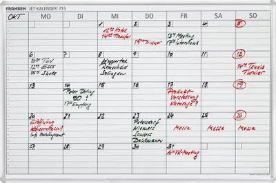 Immagine prodotto di Franken JK715 JetCalendar 715, 25 dipendenti, settimana di 7 giorni, 90 x 60 cm