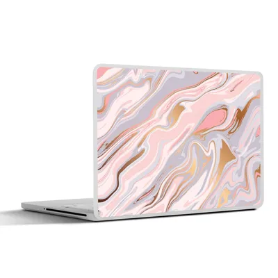 Produktbild von MuchoWow® Laptop Aufkleber Sticker Cover Marmor - Pastell - Abstrakt - Muster 40x30 cm - Laptop Dekoration - Selbstklebend