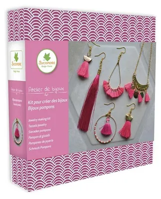 Produktbild von Sycomore Schmuck Bastelset Pompons - Kreatives Spielzeug ab 12 Jahren