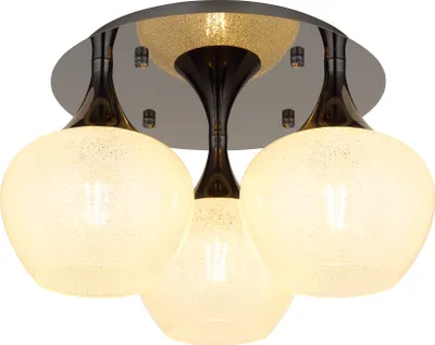 Produktbild von Globo Lighting Deckenleuchte Metall schwarz-chrom, 3x E27