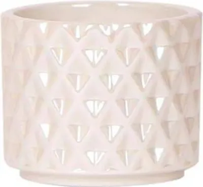 Produktbild von Diamant Perle Dekotopf - Travertin - Ø6cm - Blumentopf in Steinoptik