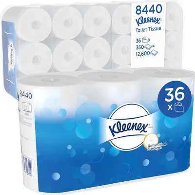 Produktbild von Kleenex Toilettenpapier 8440 3lagig 350Blatt weiß 6Rl./Pack.