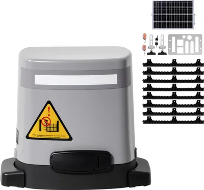 Obrázek produktu pro Pohon posuvných bran SucceBuy, solární pohon o výkonu 280 W pro brány o délce až 20 m a hmotnosti do 800 kg, motor pro roletové brány s infračerveným senzorem a dvěma dálkovými ovladači, přístupový systém pro vjezdové brány