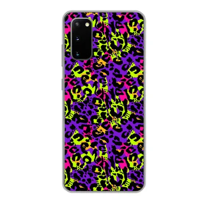 Produktbild von MuchoWow® Handyhülle Schutzhülle Hülle für Samsung Galaxy S20 Tiermuster - Regenbogen - Neon Silikon Softcase Handy Hülle - Bild