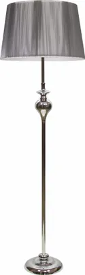 Obrázok produktu pre Candellux Strieborná stojacia lampa Gillenia pre žiarovku E27 51-11947