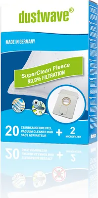 Produktbild von 40 Staubfilterbeutel (Superpack) | Filtertüten passend für Adix - AE 105 / AE105 Bodenstaubsauger von dustwave® Markenstaubbeutel – Germany + inkl. Micro-Filter