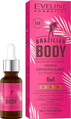 Immagine prodotto di Eveline Cosmetics Brazilian Body – autoabbronzante, idratante, levigante