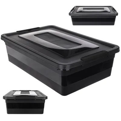 Immagine prodotto di Contenitore KADAX con coperchio, 28 l, organizzatore in plastica per giocattoli