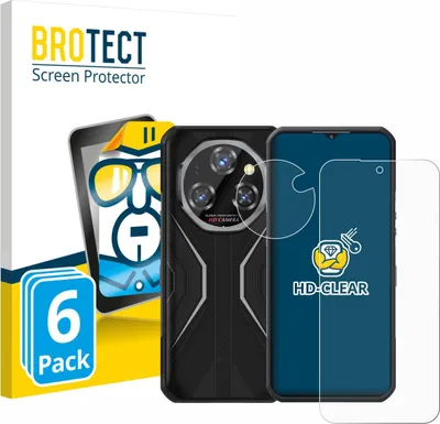 Produktbild von 6x Für Oukitel WP55 Pro (Display+Kamera) Schutzfolie BROTECT Displayschutz Display Schutz Folie Klar Transparent