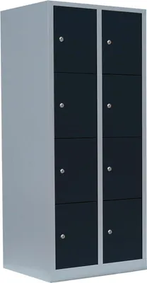 Produktbild von Schließfachschrank Wertfachschrank Fächerschrank Spind 8 Fächer Anthrazit 523428