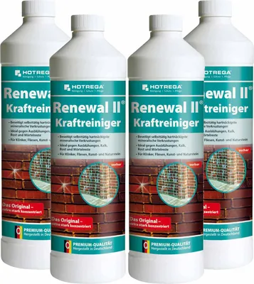 Produktbild von HOTREGA Renewal II Kraftreiniger 1 Liter - Steinreiniger Profi Konzentrat - für bis zu 100 m²