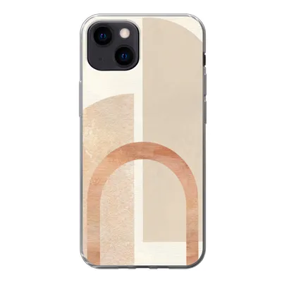 Produktbild von MuchoWow® Handyhülle Schutzhülle Hülle für iPhone 13 mini Marmor - Muster - Rosa Silikon Softcase Handy Hülle - Softcase