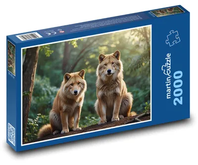Obrázek produktu pro Puzzle 2000 Vlci v lese - martinpuzzle