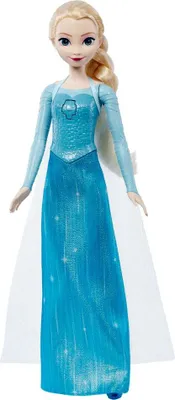 Produktbild von Mattel Puppe Spielzeug Frozen Elsa 30cm Sängerin Italienische Sprache Spaß Geschenk C