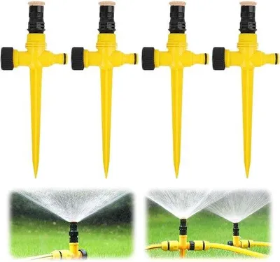 Produktbild von Famanu Sprinkler 4er-Set 360° drehbar für Rasen und Pflanzen