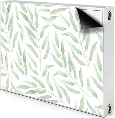 Produktbild von Magnet Heizung Verkleidung Abdeckung Heizung Heizkörperabdeckung 110x60 cm  - Zarte, Blätter