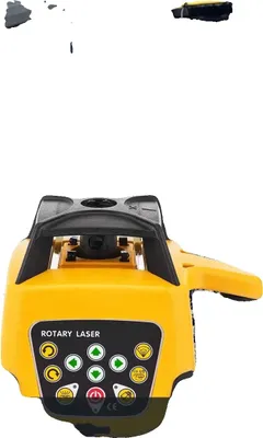 Zdjęcie produktu dla Laser obrotowy, zakres pomiarowy 500 m, pozioma dokładność niwelacji, wodoodporność IP54, prędkość obrotowa 0–600 obr./min, zasięg pilota 20 m