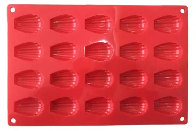 Image de Madeleines Bakschaal, 30 x 20 x 2, 20 cavités, en silicone