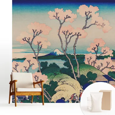 Produktbild von Fototapete  - 250x250 cm - Tapete - Wandtapete - Wandbilder - Dekofolie - Tapete Folie - Wand - Dekoration - Wohnzimmer - Kirschblüten