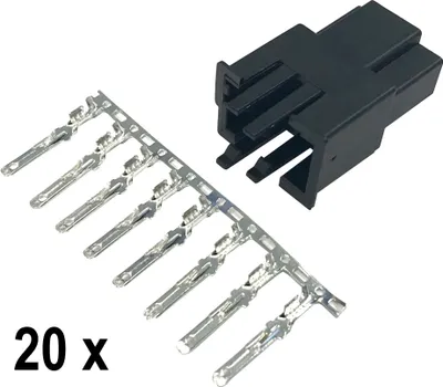 Produktbild von Quadlock Lautsprecher Buchse Crimpeinsätzen zum konfektionieren MPK-QSB