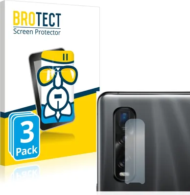 Produktbild von 3x BROTECT Schutzglas für Oppo Find X2 Pro (NUR Kameraschutz) Schutzfolie Panzer Folie Glas Display Schutz klar