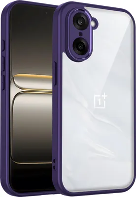 Produktbild von Hülle für OnePlus Nord CE5 Transparente Rückseite TPU Bumper Stoßfest Handyhülle Lila
