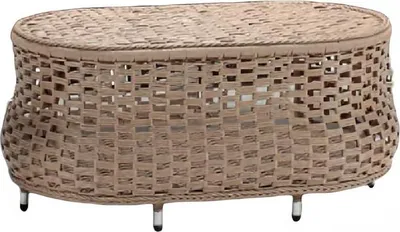 Productafbeelding van Salontafel bruin, luxe, modern design, koffietafel, rieten bijzettafel