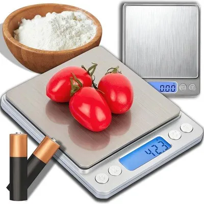 Productafbeelding van Digitale zakweegschaal tot 200 g met tarra-functie en LCD-display – Nauwkeurige weegschaal voor juweliers, laboratoria en levensmiddelen