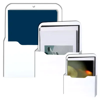 Produktbild von Magnetische Dokumentenhalter für das Büro, 3 Stück, in 3 Größen, A4-Ordner mit starken Magneten, für Whiteboard, Kühlschrank, Zuhause, Weiß