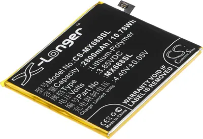 Imagen del producto de TECHTEK Batería compatible con [MeiZu] M3, M3 mini, M688C, M688M, M688Q, M688U, Meilan 3 sustituye BT68