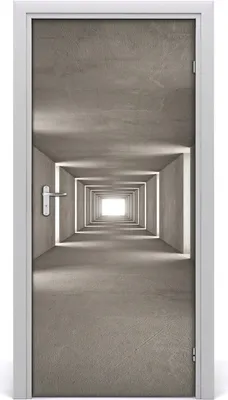 Produktbild von Tulup Türaufkleber 95x205 cm Dekorative Aufkleber Selbstklebend Wasserdichte Tapete Abnehmbar Schlafzimmer Wohnzimmer Wohnkultur - Betontunnel