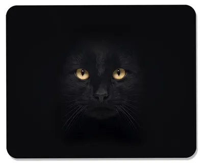 Productafbeelding van Gaming muismat, 260 x 210 x 3 mm – Met design, antislip rubberen onderkant en speciaal oppervlak voor verbeterde snelheid en precisie – Black Cat