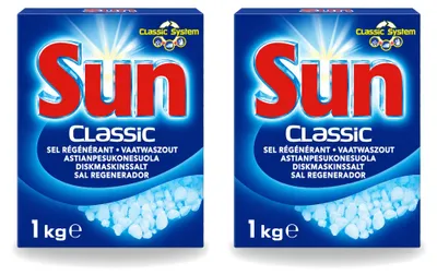 Produktbild von 2 x Sun Classic Spülmaschinensalz - 1 kg - Vorteilspackung - 2 Stücke