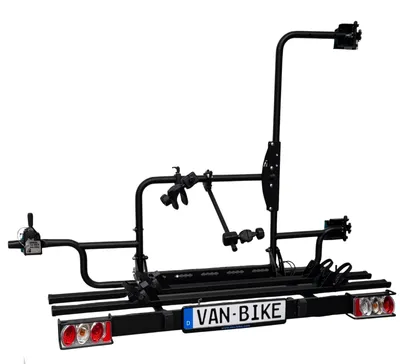 Immagine prodotto di Portabici compatibile con Fiat Ducato X250 X290, per 2 biciclette, basculante, capacità massima 80 kg
