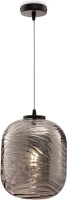 Immagine prodotto di Lampada a sospensione, metallo, nero opaco, attacco E27, altezza 153 cm