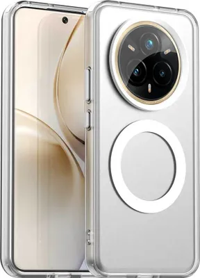 Image de Etui magnétique pour Realme 14 Pro 5G, étui antichoc fin, mat et translucide, blanc