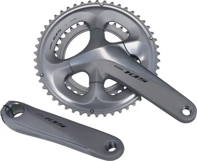 Image de Pédalier Shimano 105 FC-R7000 2x11, couleur : argent, longueur : 170 mm, dents : 50-34 dents