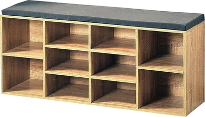 Produktbild von Schuhbank Katja mit gepolsterter Sitzfläche, 104x48x30 cm, bis 150 kg belastbar