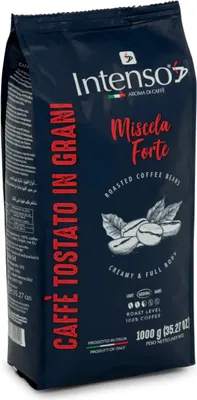 Immagine prodotto di 1 kg di Caffè in Grani Chicchi Intenso FORTE, caffè espresso italiano in grani