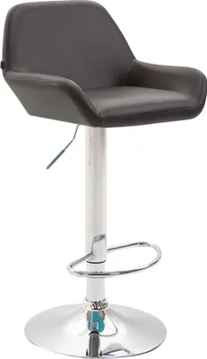 Produktbild von CLP Barhocker Braga Kunstleder drehbar und höhenverstellbar braun Gestell Farbe chrom