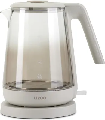 Produktbild von 1,7-liter-wasserkocher aus glas, 220 w, kabellos Livoo DOD216G