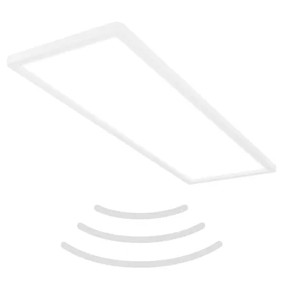 Immagine prodotto di Plafoniera LED ultrapiatta con rilevatore di movimento - IP44 Luce da bagno LED Luce da bagno, pannello da soffitto ultrapiatto per ambienti umidi, 58 x 20 x 3 cm (LxLxH)