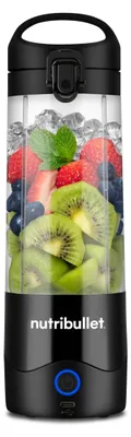 Produktbild von NutriBullet NBP003B, Tragbarer Mixer, 0,475 l, Pulsfunktion, Eis-Crusher, 0,4237 m, Schwarz