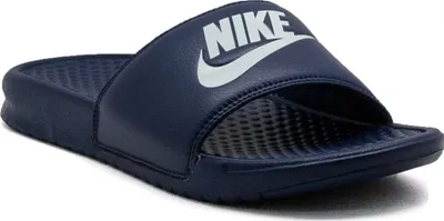 Produktbild von Nike Benassi JDI Just Do It Badeschuhe Slide verschiedene Farben, Farbe:blau, Schuhgröße:EUR 47.5