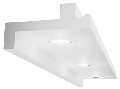 Immagine prodotto di ELHARE Modanature per stucchi Profilo LED Spot Striscia Illuminazione indiretta Luce XPS LH3A - 100x200mm, 2m