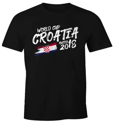 Produktbild von Herren Fan-Shirt Kroatien Croatia Hrvatska WM Fußball-Sommer 2026 Fußball Weltmeisterschaft Moonworks®