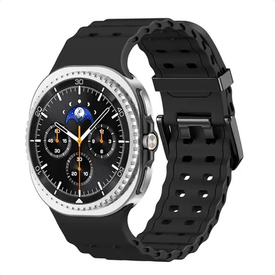 Immagine prodotto di imoshion Ocean Banda in silicone per Samsung Galaxy Watch 8 (40/44mm) / Classic (46mm) - Nero