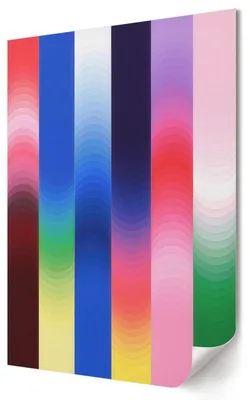 Produktbild von Regenbogenabstraktion- Kunstdruck A4 - Minimalistisch, Modern- Wandbild für Wohnzimmer Schlafzimmer & Flur, Modernes Poster Wanddeko, Ungerahmt